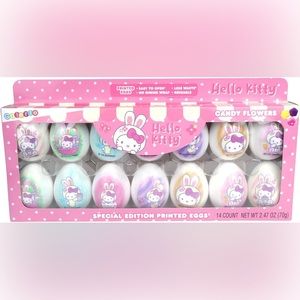 Hello Kitty Easter Eggs Special Edtn Sanrio 14c Candy Filled Printed Galerie NIB